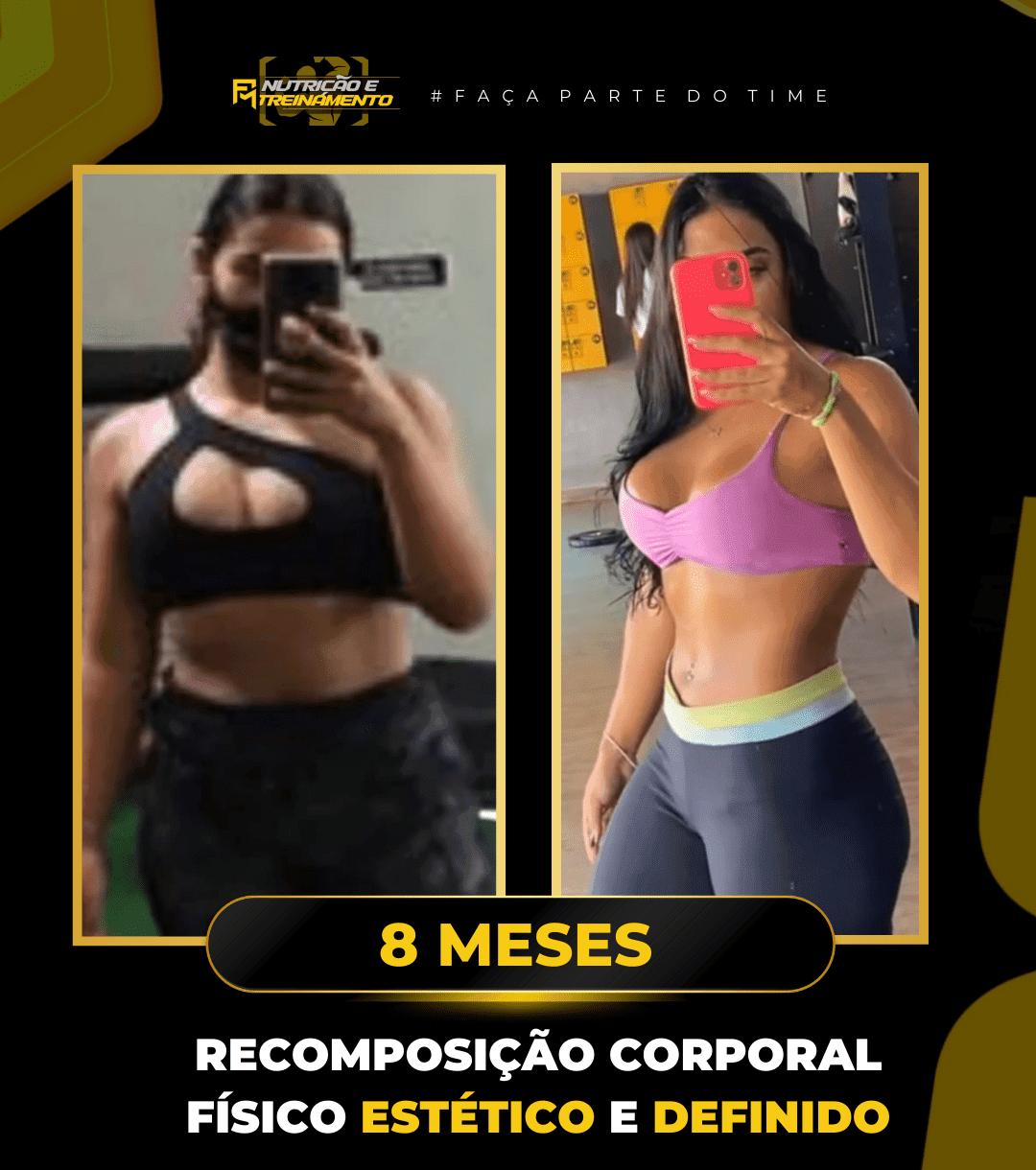 Antes e depois de aluno do Time Fabricio Moura